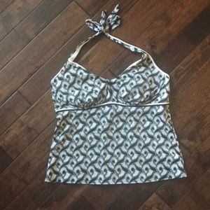 • Lands’ End • underwire halter tankini top